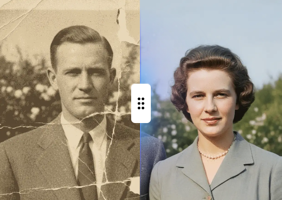 AI Photo Restoration Example